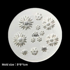 13 Cavity 3D Flower Handmade Mould(hm0092