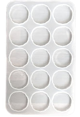 15 cavity 2" round agate mould with out hole