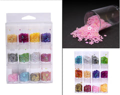 hollow star sequence set of 12 diffrent colours