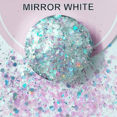 MIRROR WHITE GLITTER