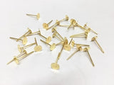 Golden & SILVER Jewellery Making Metal Head Pin-