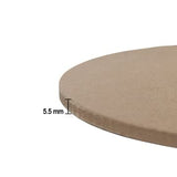 MDF Clock Base Round 5.5mm 12inch Dia|Blank Cutout for Clock Making, Resin Art Work, Decoration | Clock Face for Craft| Clock Making Materials