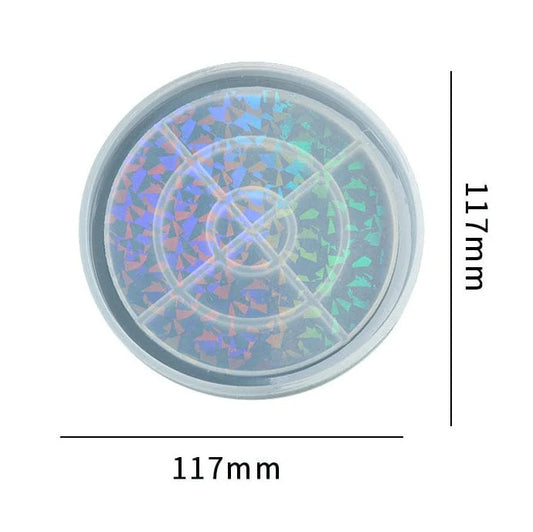 Holographic Big Round Trinklet Coaster Mould sm0340