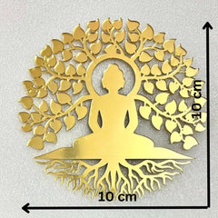 GOD TREE GOLDEN ACRYLIC CUT OUT PACK OF 1 PC
