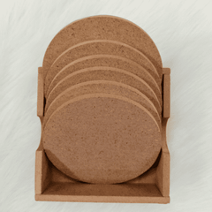 4 Inch Round Shape Coaster HOLDER SET (6 Pcs)