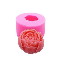 3D Peony Flower Candle Handmade Mould (hm0109