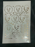 A5 mix guruji embossed sticker sheet
