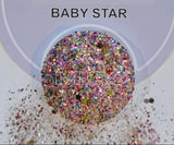 baby star glitter use in resin