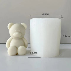 Cute Sitting Bear Shape Candle Handmade Mould (hm0225