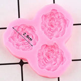 HBR3930 3 CAVITY PINK FLOWER MOULD