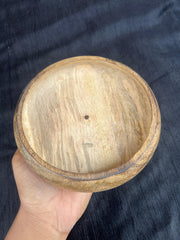 6" ROUND WOODEN BOWL FOR CANDLE MAKING
