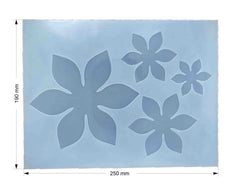 3D Flower 4 Cavity Mould Casting Mould Silicone Epoxy and UV Resin Silicone mould