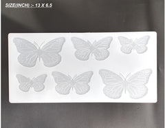 6 in 1 3d butterfly mould
