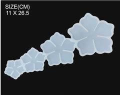 4PC 3D FLOWER MOULD