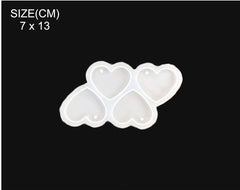 4 CAVITY HEART MOULD