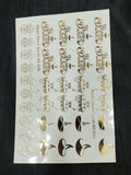 A5 Happy Diwali Embossed Sticker Sheet
