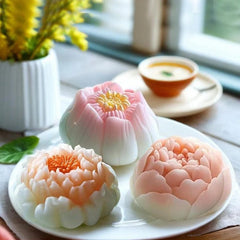 3D Blossom Lotus Candle Handmade Mould HM0058