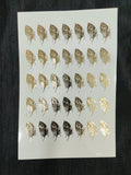 A5 1.5" Mor Pankh Embossed Sticker