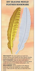 6 Inch feather book mark mould
