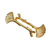 Golden Sea Shell Metal Tray Handle, Resin Art Handle Set for Trays (Set of 1, with Screws)