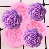 HBR3930 3 CAVITY PINK FLOWER MOULD