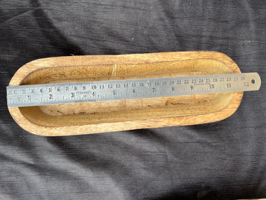 WOODEN BOAT BOWL FOR CANDLE MAKING