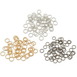 Metal Ring Solid Color 150PCS APROXIMATE Small Rustless Electroplating Round Mini O Ring Earrings Ring Alloy Jump Ring Electroplated Plated