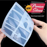 Multishape Earring Keychain Pandent silicon mold for Resin art cavity’s 13 shape