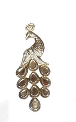 Golden Metal Peacock for Pooja Thali Decoration/Resin Thali Decoration/Tray, Wall Piece DecorationSet of 10Pcs