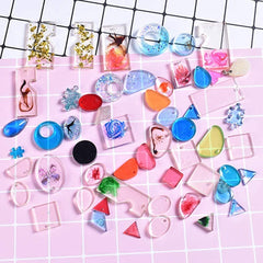 MULTI PENDENT RESIN ART MOULD /58 CAVITY JEWELLERY AND KEY RING MOULD