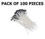 5" INCH WHITE COATED CANDLE WICK