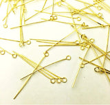 Golden & SILVER Eye pin for Making Jewellery (90) for Jewellery Making