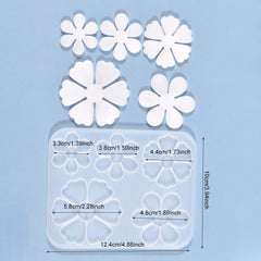 5 CAVITY 3D FLOWER MOLD/MOULD