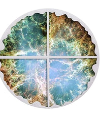 4pc pizza coaster silicon mould