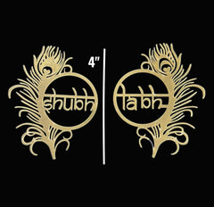 ENGLISH SHUBH LABH IN ACRYLIC CUT OUT