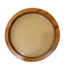 ROUND TEAK WOOD FRAME SET OF 3PC