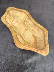 WOODEN  STAR  BOWL FOR CANDLE  MAKING    (8X4 INCHES