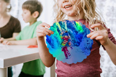 Holographic sheet / opal art sheet