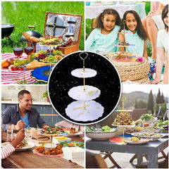 metal cake stand 3 tier