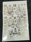 A5 subh dipawali embossed sticker sheet