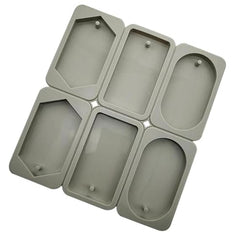 HBR3844 Candle Aroma Wax Tablet Silicone Mold F: 2 Rhombus 2 Rectangle 2 Oval