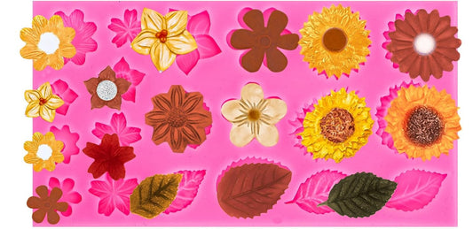 HBR3837 MULTI CAVITY FLOWER MOULD