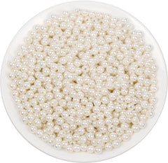 Pearl Beads White (8mm) pack of 50gm ( size big )