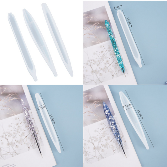 3pc pen set silicon mould
