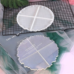 4pc pizza coaster silicon mould