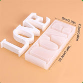 Love Frame Resin Mould | Love Silicone Epoxy Casting Mould - Silicon Moulds