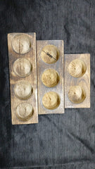 WOODEN ROUND HOLE BASE FOR CANDLE MAKING