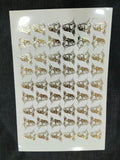 A5 Shivji 1" Golden Embossed Sheet