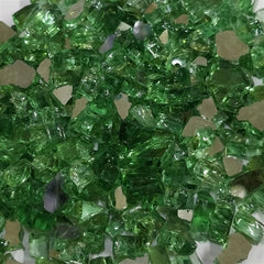 GREEN FIRE PIT GLASS STONE