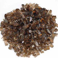 BROWN FIRE PIT GLASS STONE